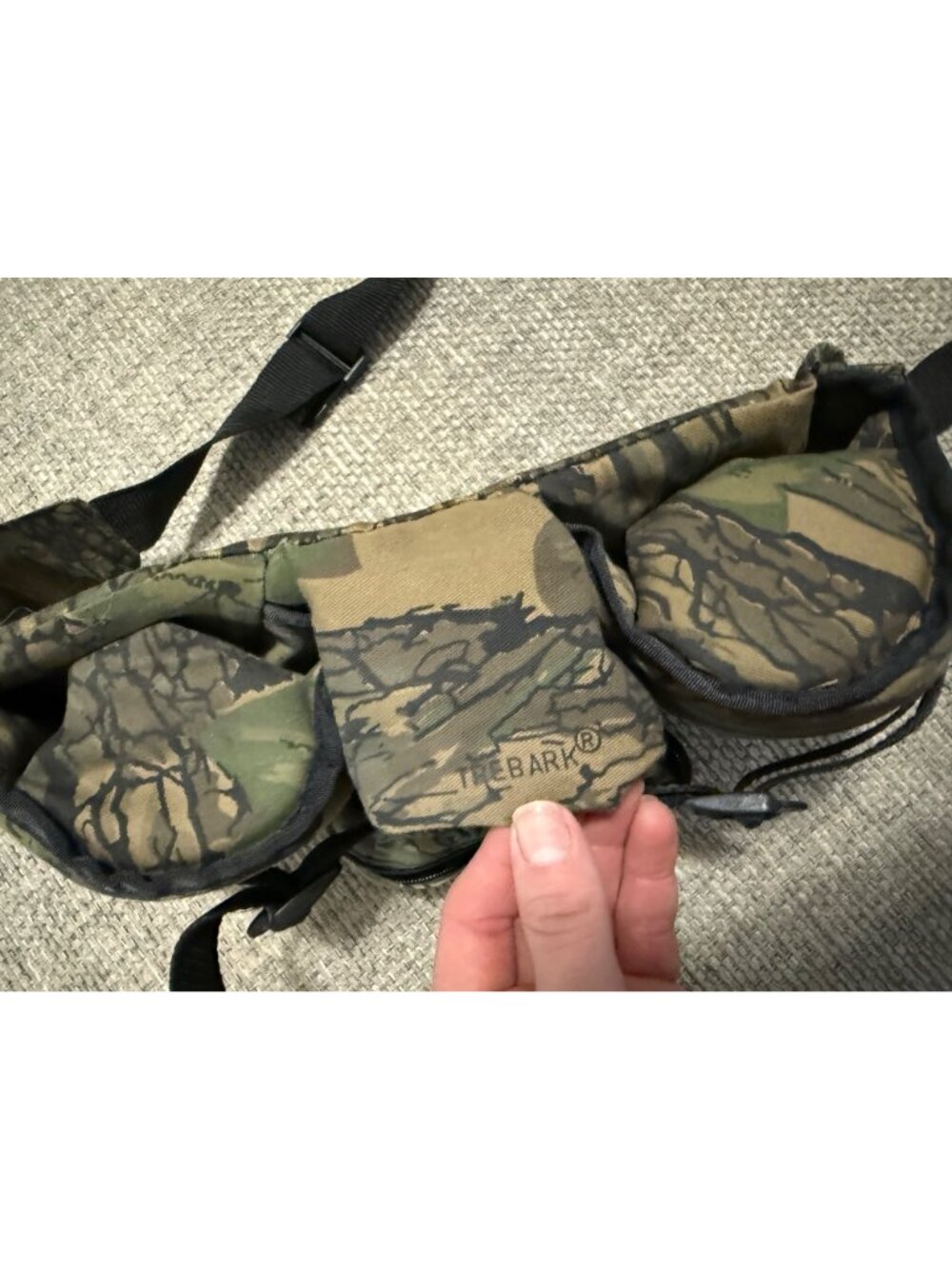 Vintage Trebark Camo Hunting Fanny Pack Waist Bag - Picture 6 of 9